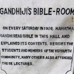 Sabarmati Ashram in Ahmedabad India from Ahimsa Gandhi film — symbol of peace and nonviolence featured for UN WSSD2 screening