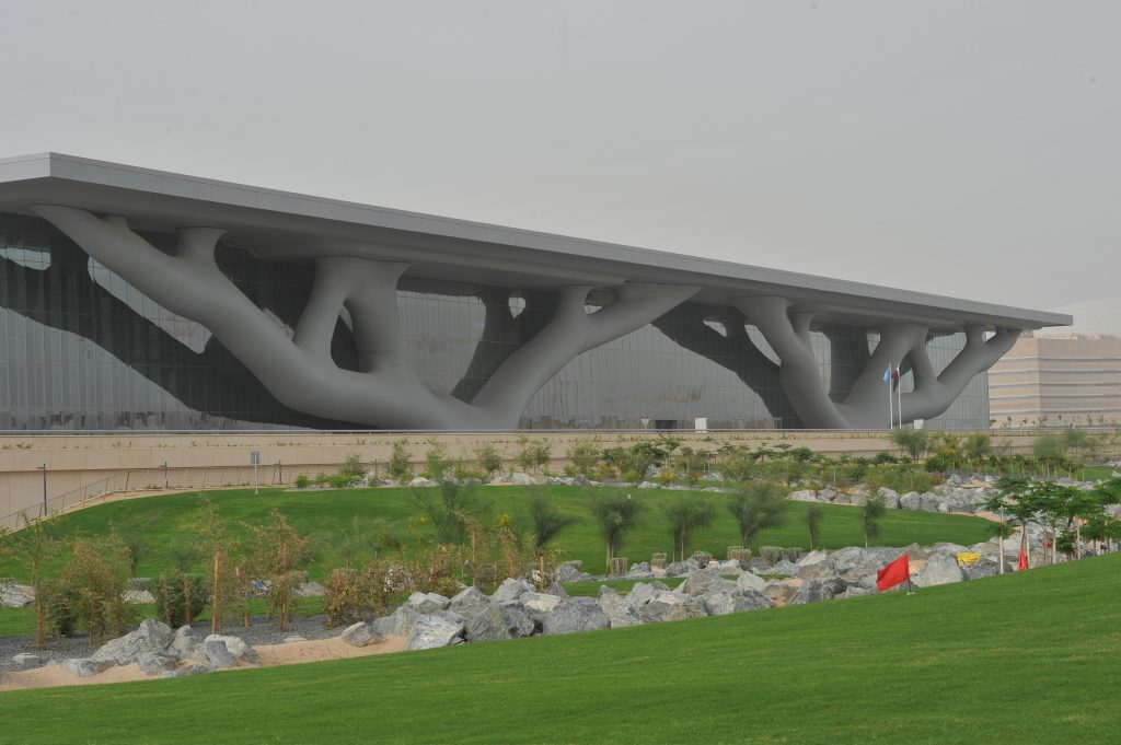 Qatar National Convention Centre, Doha — venue for the Second World Summit for Social Development (WSSD2), hosted by UN DESA and the Government of Qatar.